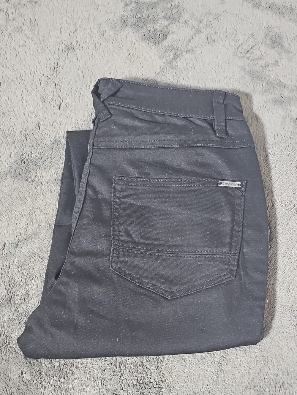 Prana Oday Active Jeans Pants Black Stretch Skinny Size 2/ 26